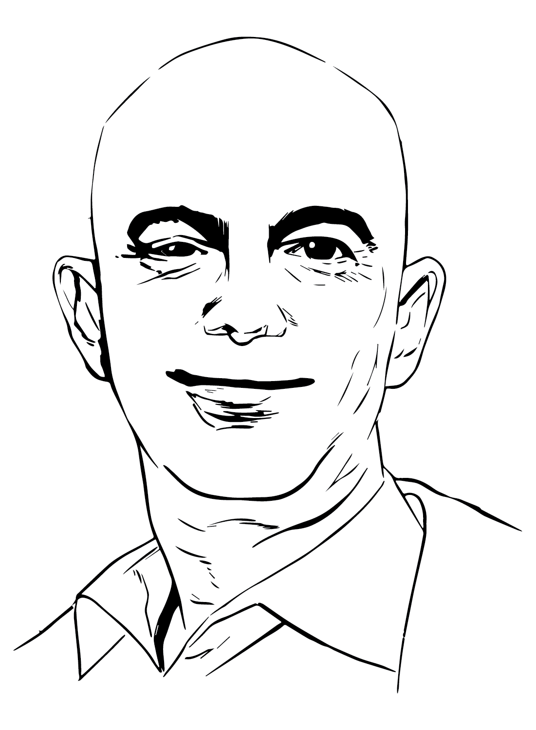 Billionaire Jeff Bezos Coloring Page