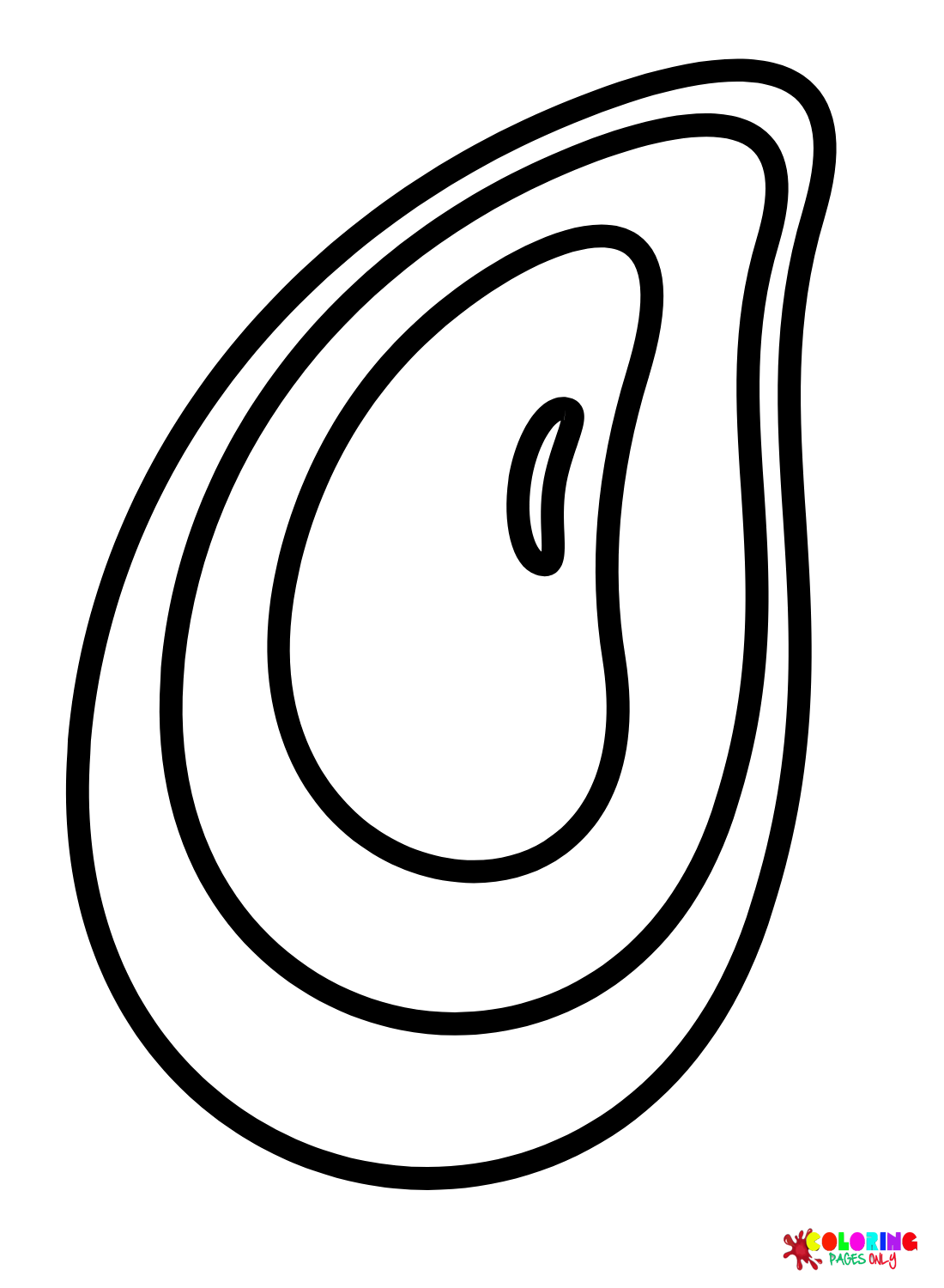 Black Mussels Coloring Page
