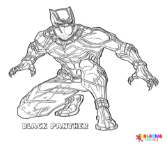 Black Panther Coloring Page