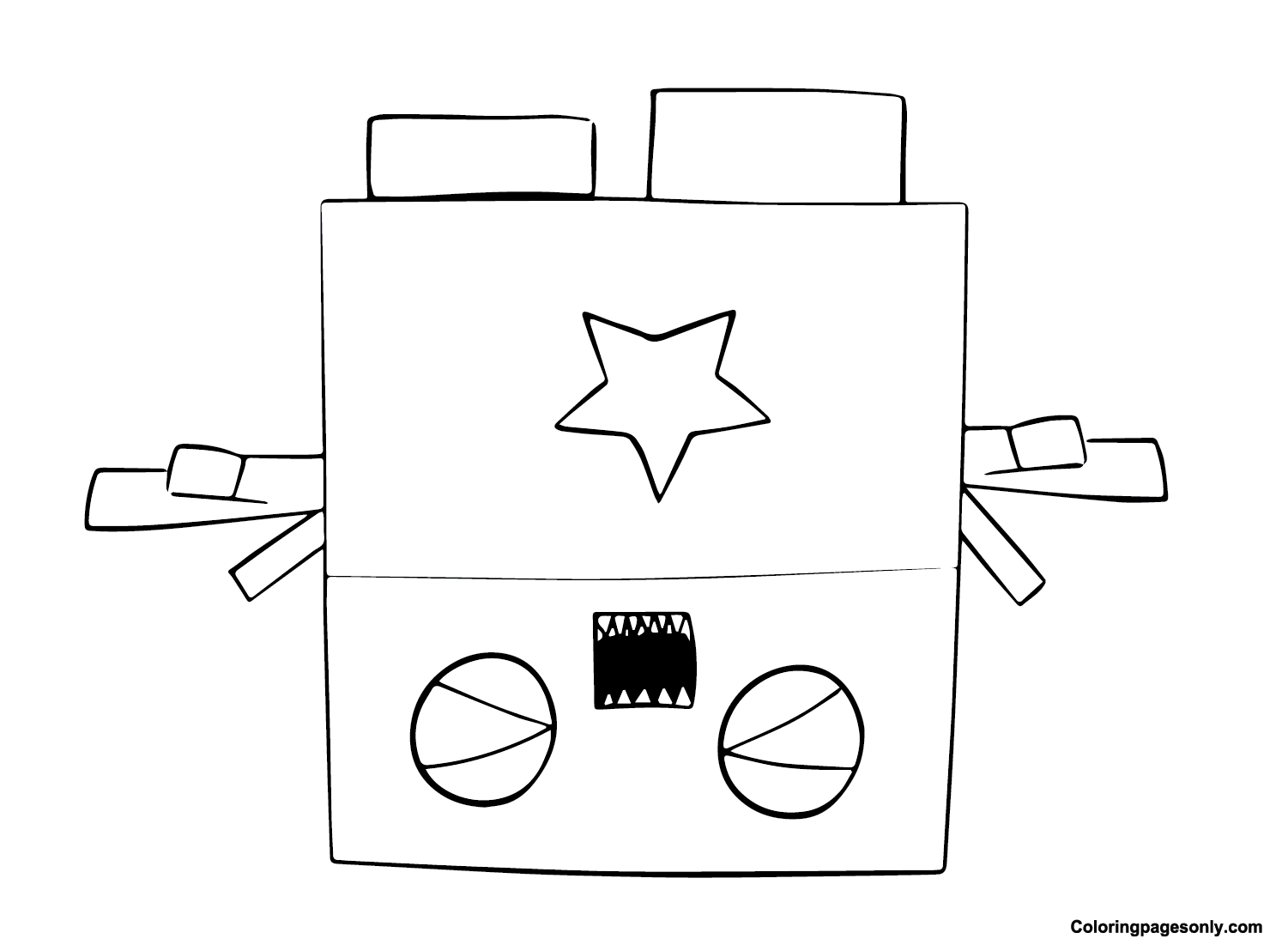 Boxy Boo Drawing Coloring Pages