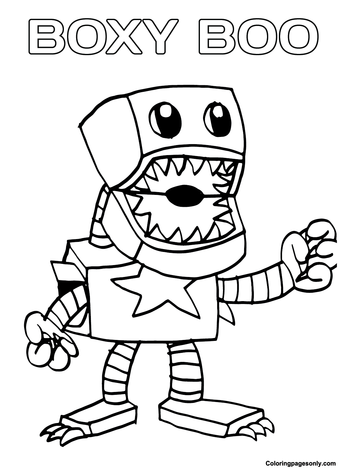 Boxy Boo Images Coloring Page
