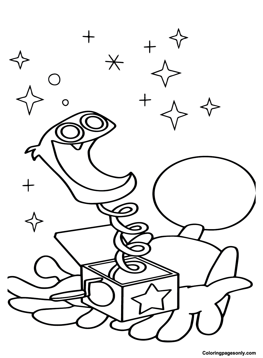 Desenhos para colorir de Boxy Boo in the Box - Desenhos para