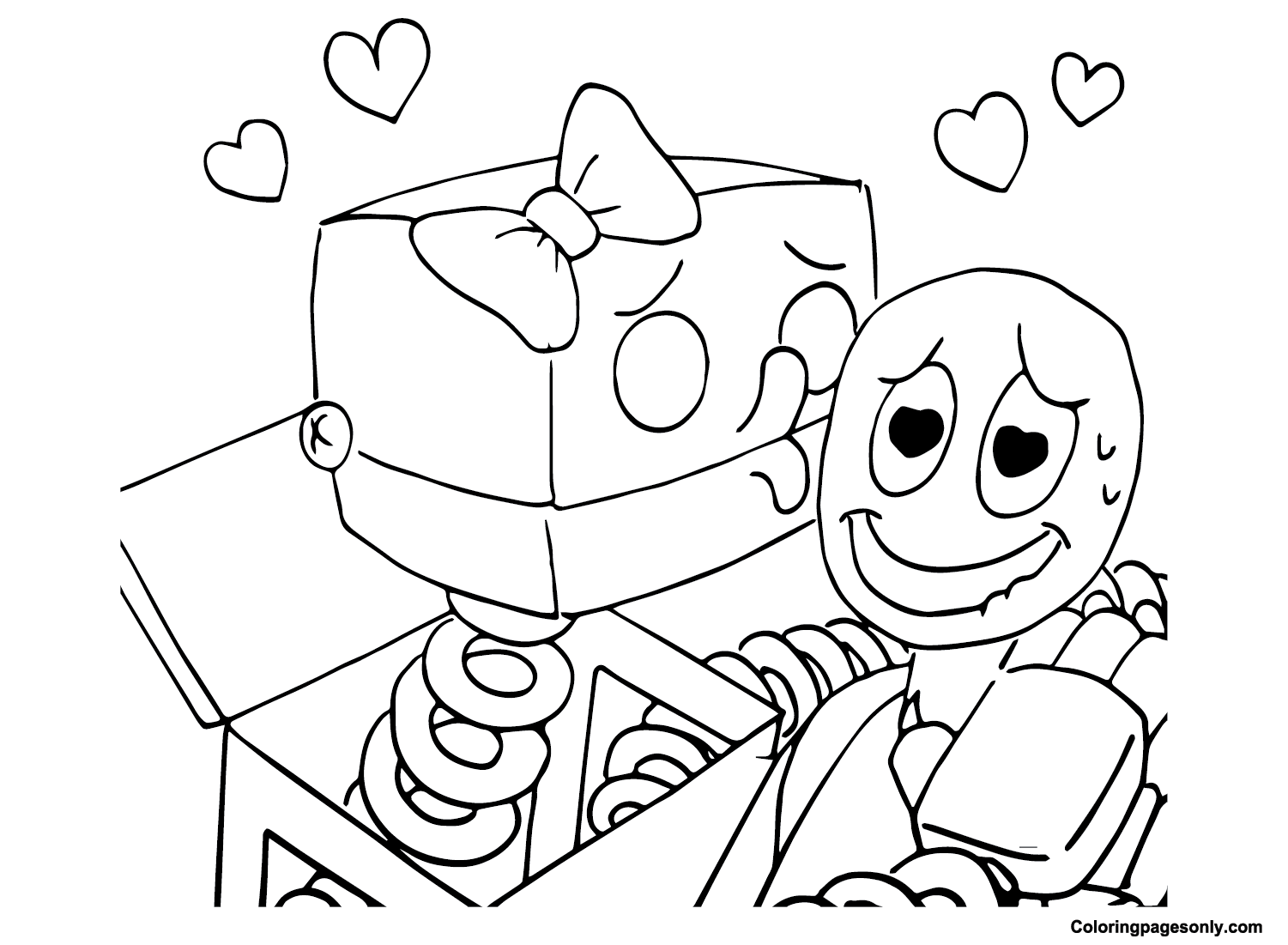 Boxy Boo Colouring page in 2023  Fnaf coloring pages, Pusheen