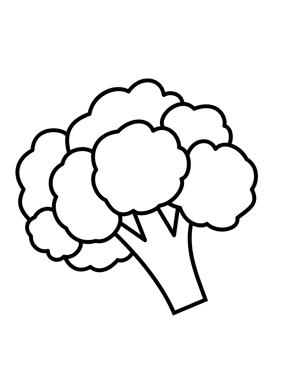 Desenho de brócolis de brócolis