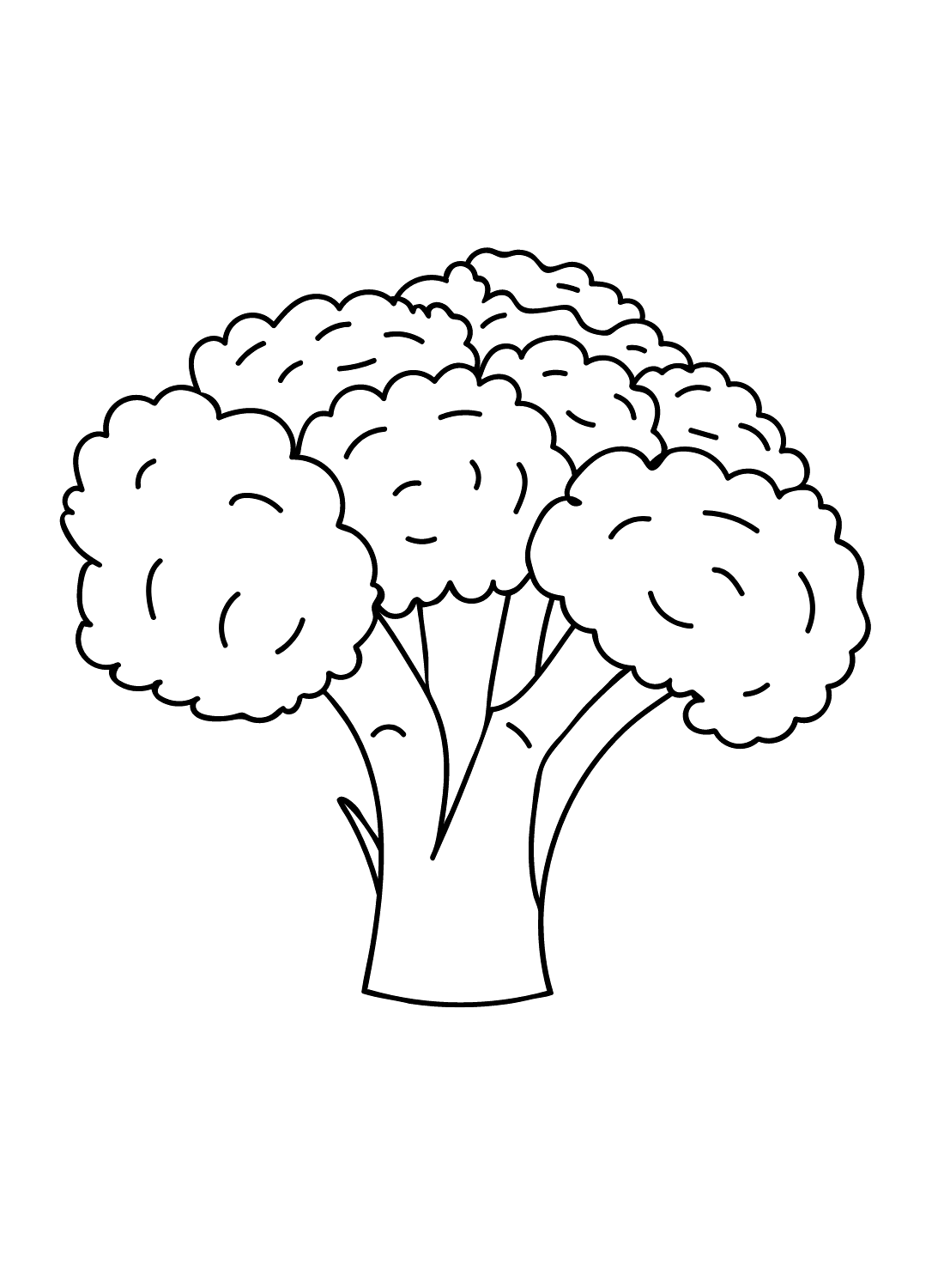 Broccoli to Download Coloring Pages