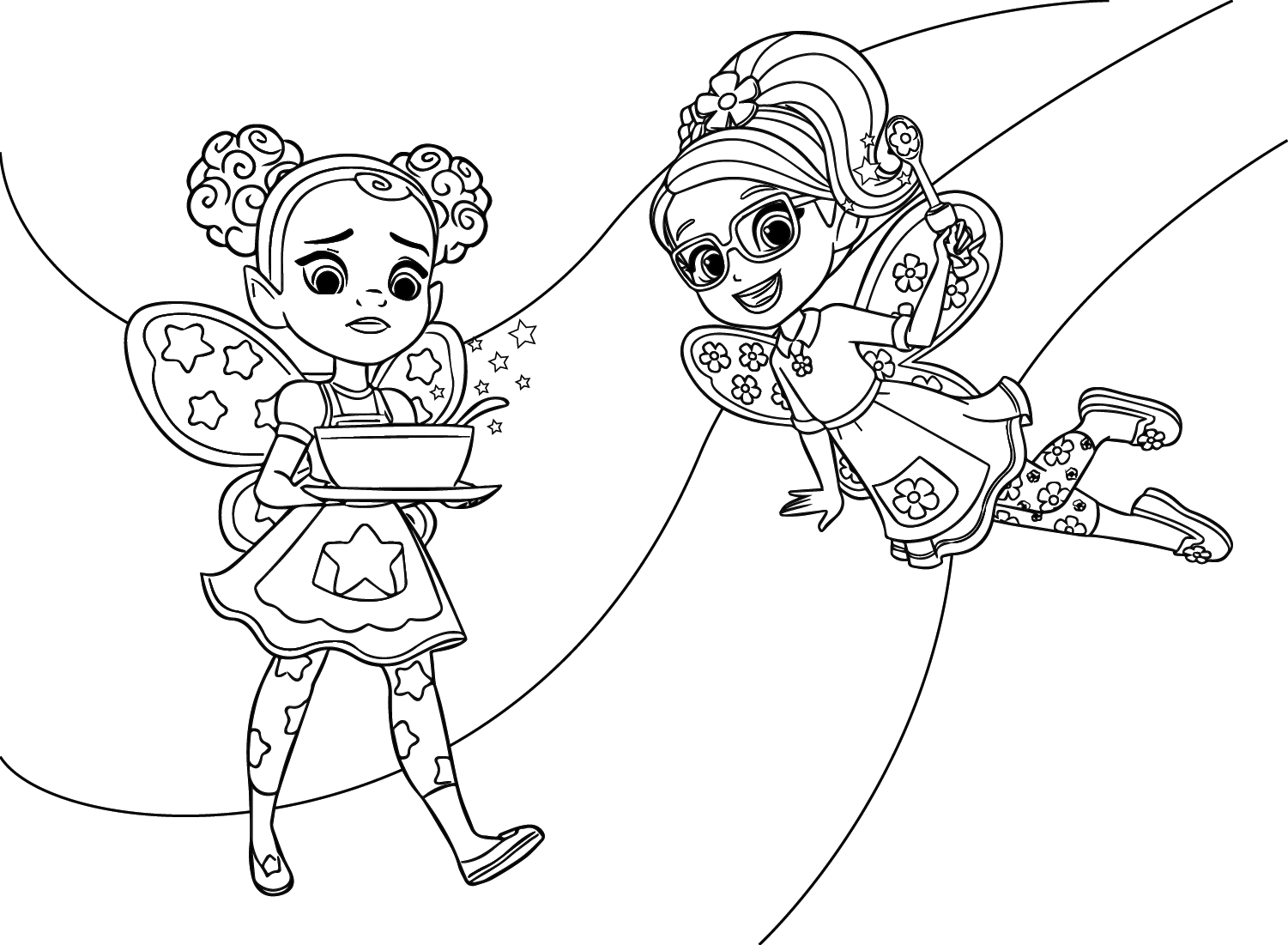 Butterbean And Cookie Coloring Page - Free Printable Coloring Pages