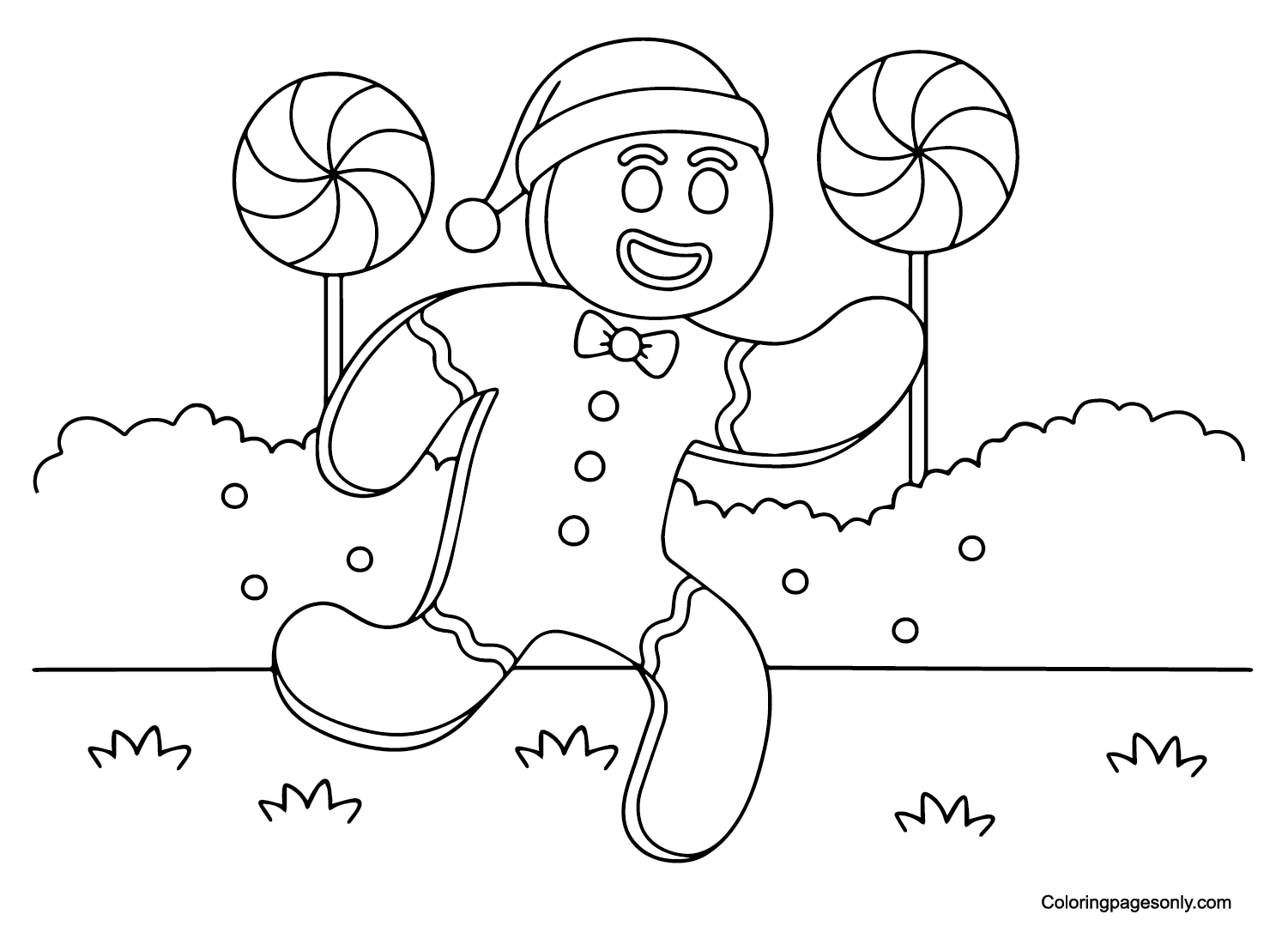 Candyland Coloring Candy Pages Printable Land Kids Color Drawing Sheets
