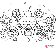 Candyland Coloring Pages