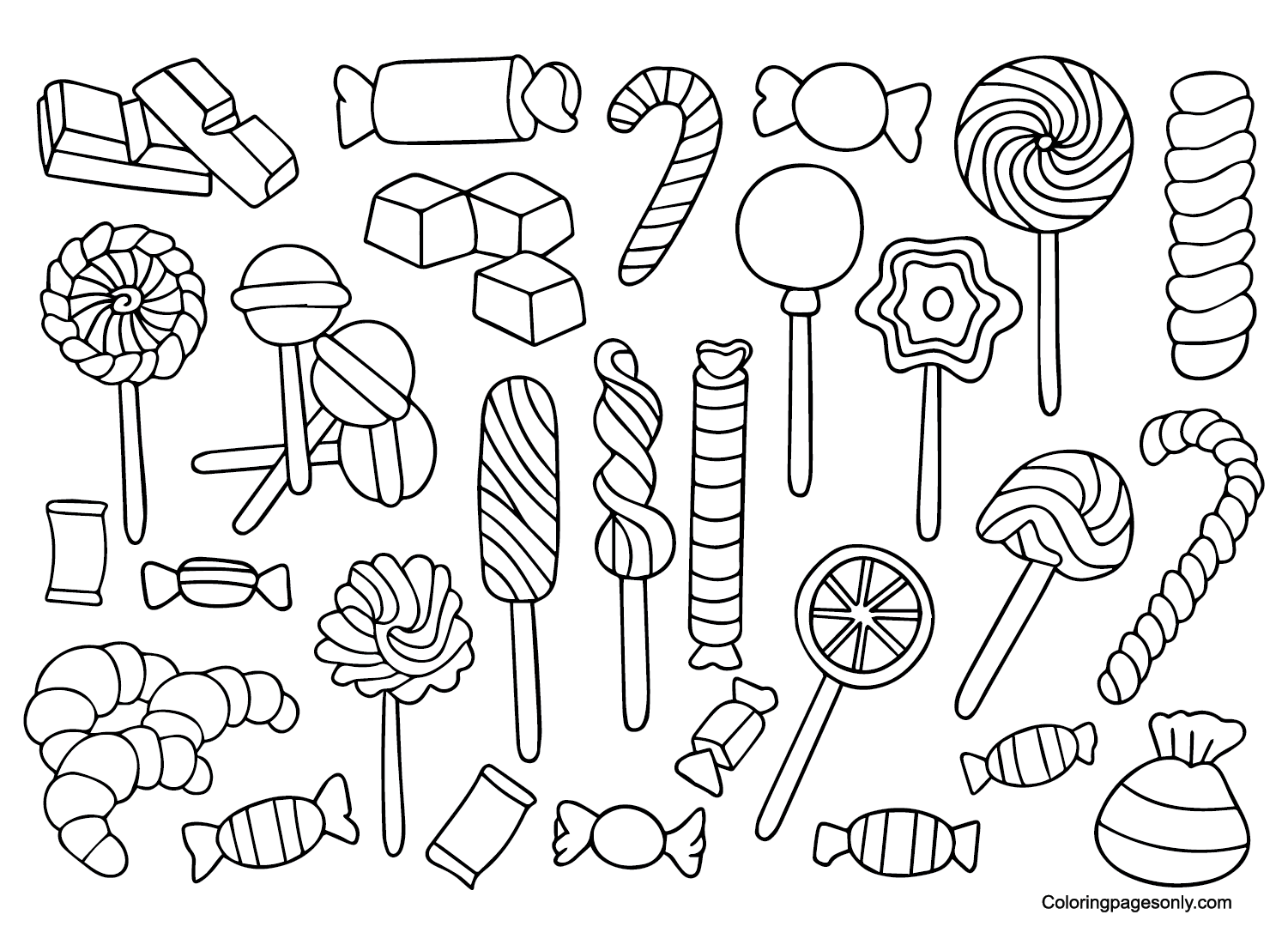 Candyland For Kids Coloring Page Free Printable Coloring Pages Candyland For Kids Coloring Page Free Printable Coloring Pages