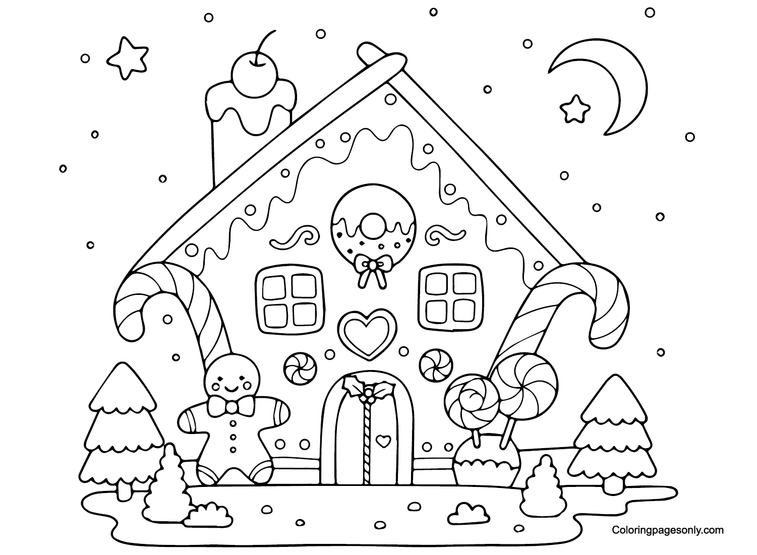 Candyland to print Coloring Page