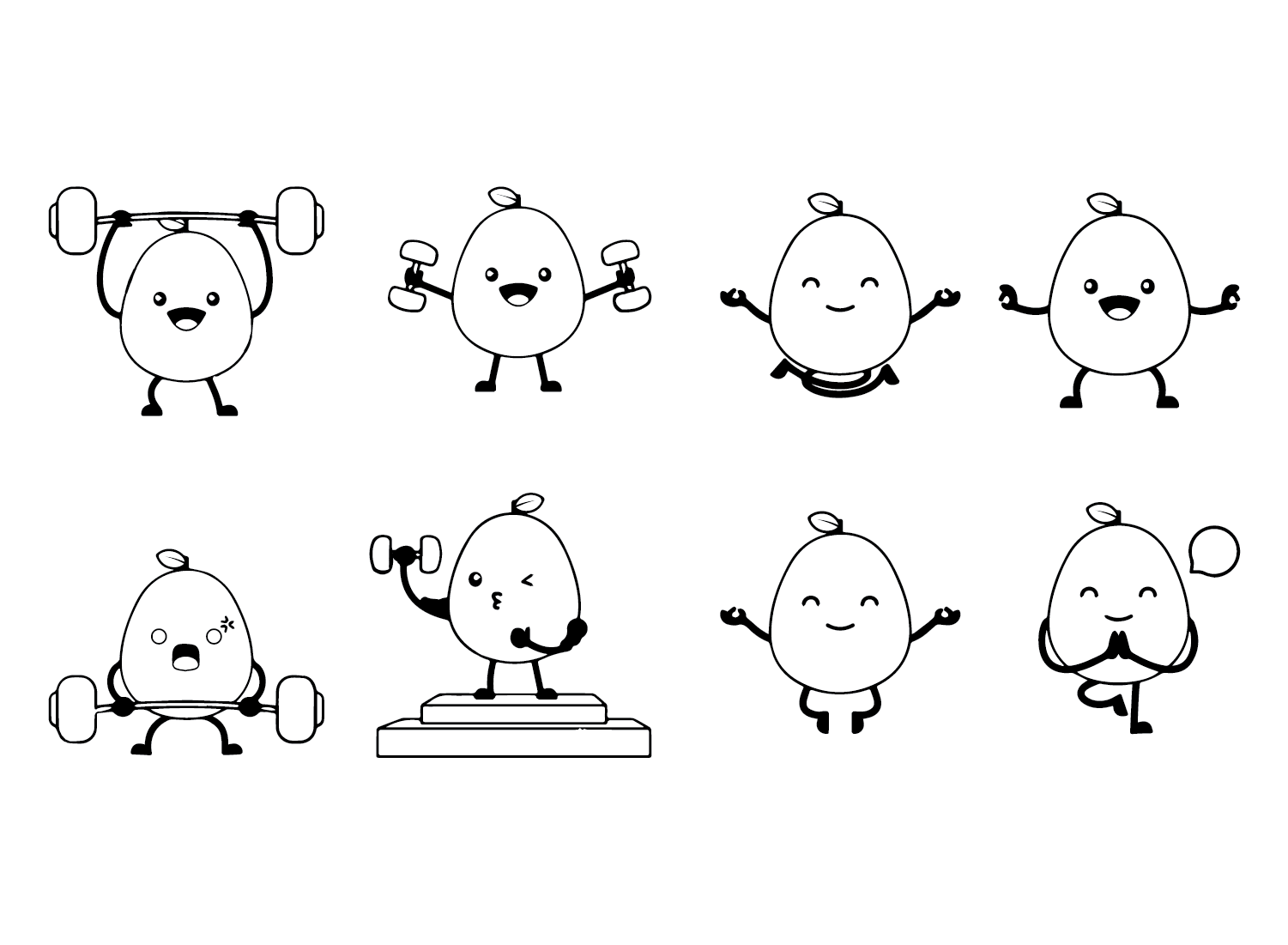 Cartoon karakter guaves van guaves