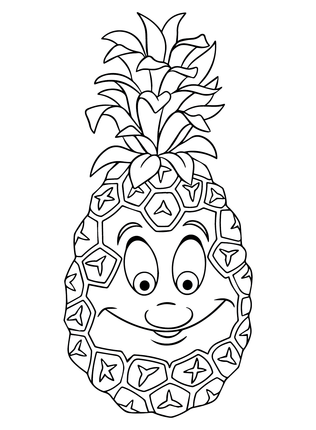 Ananas dei cartoni animati di Ananas