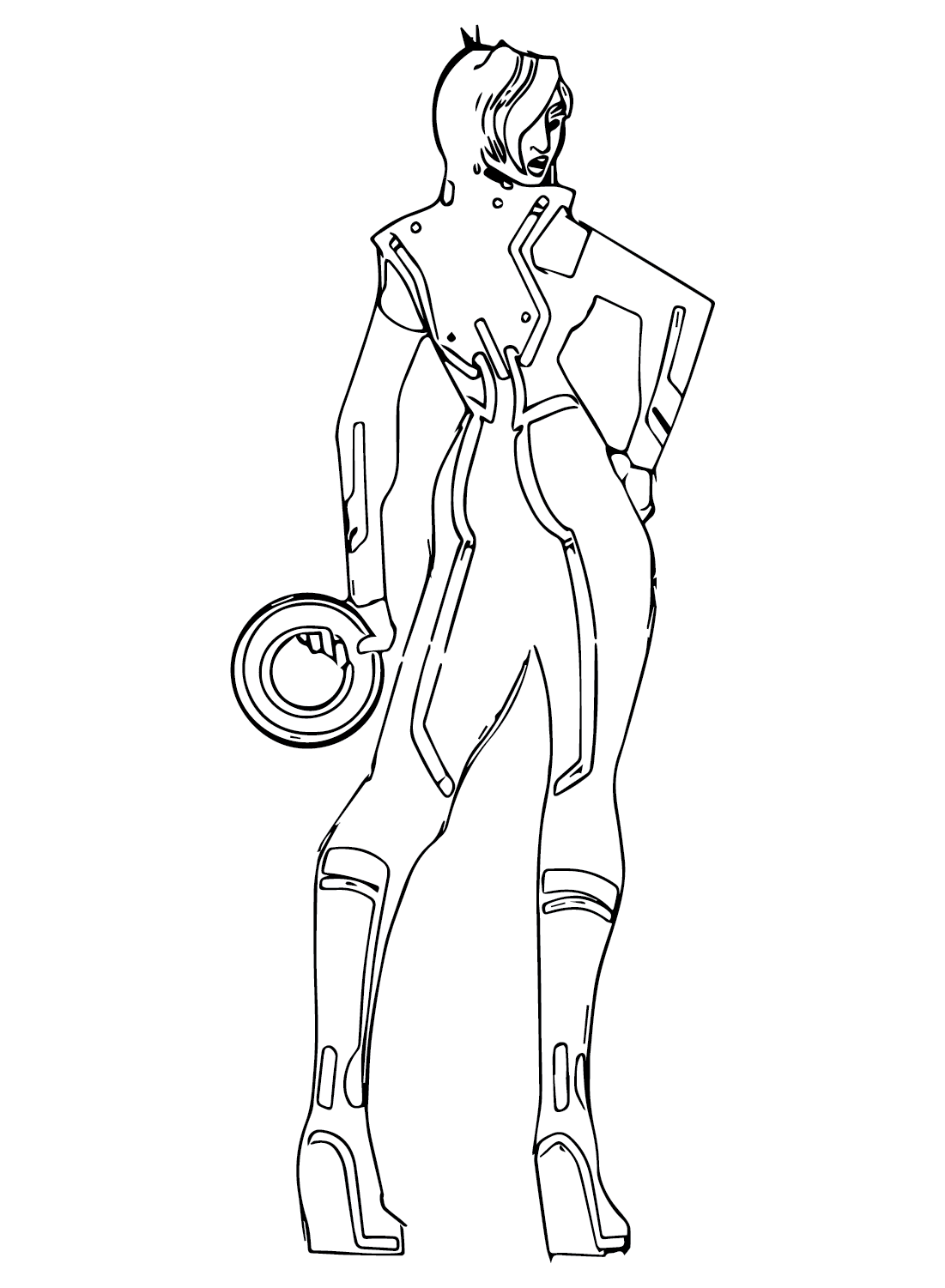 Characters Tron Coloring Page