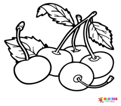 Cherry Coloring Pages