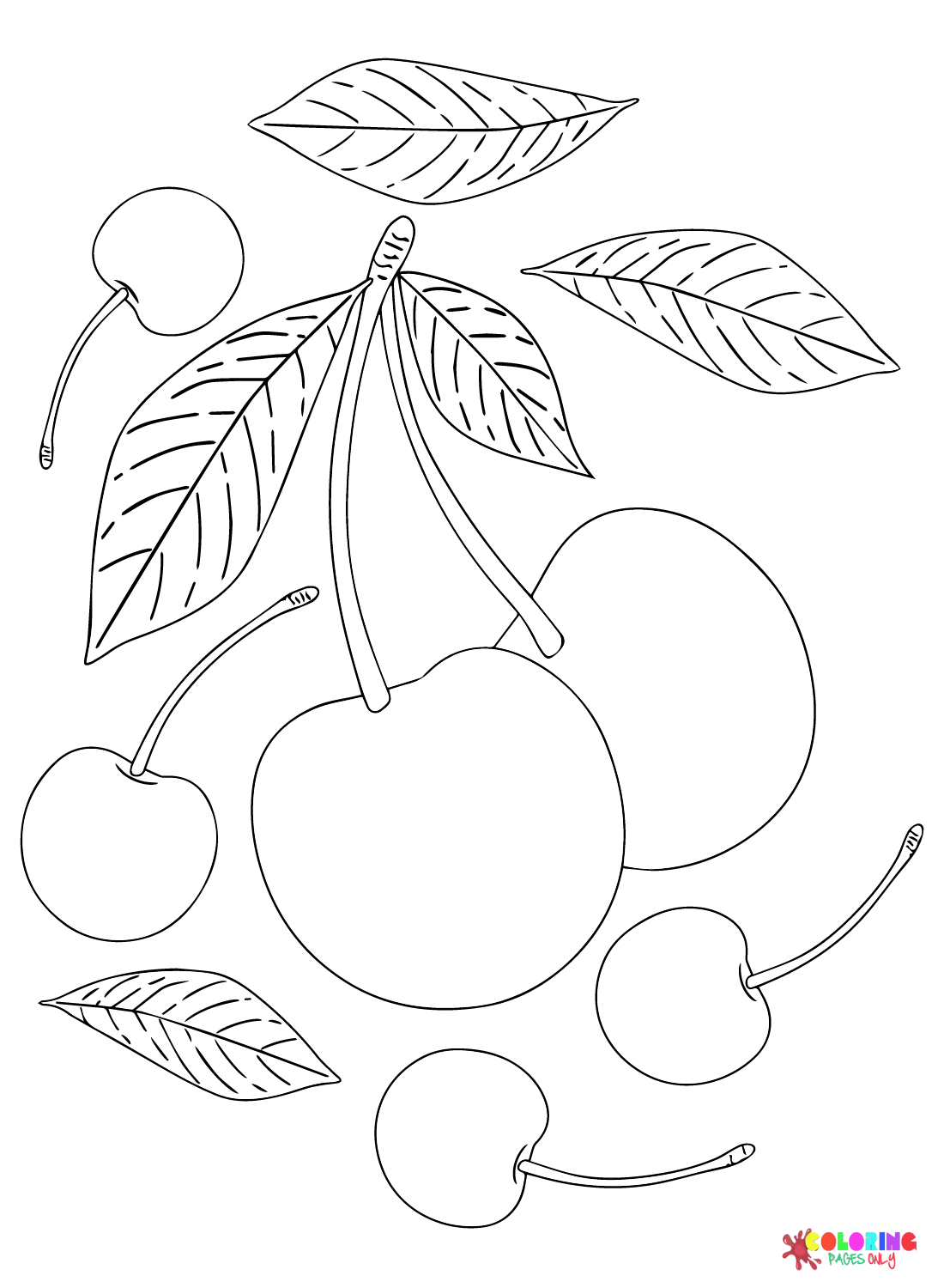 Cherry Images Coloring Page