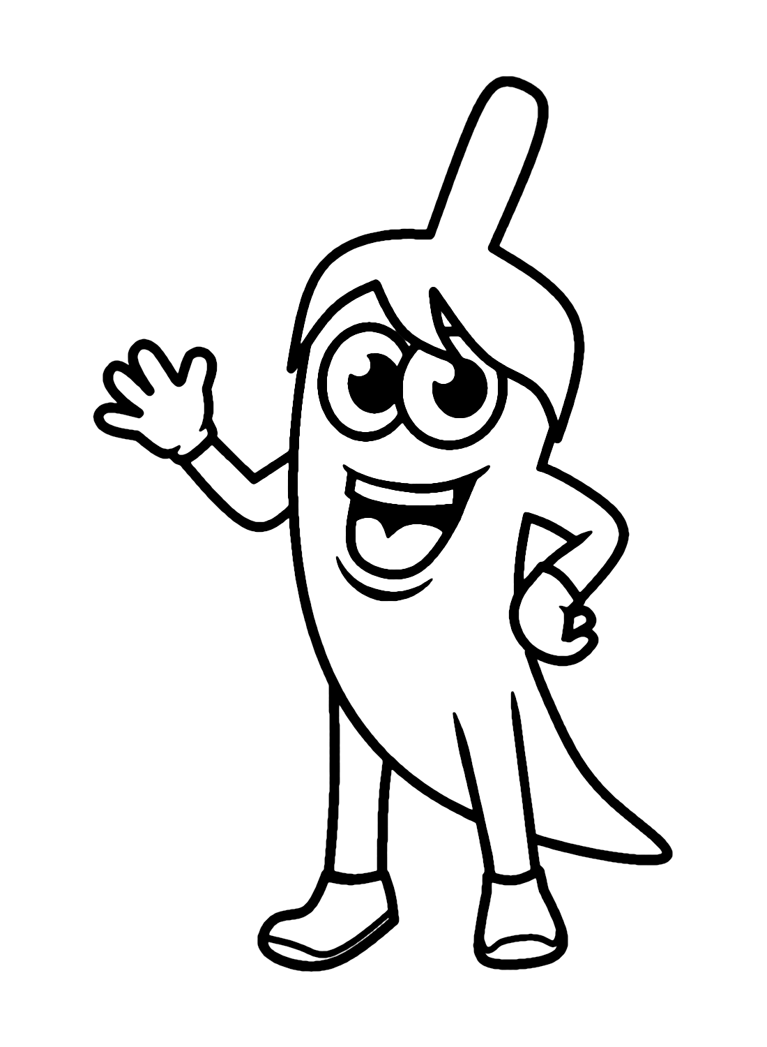 Chili Pepper Cartoon Coloring Page Free Printable Coloring Pages