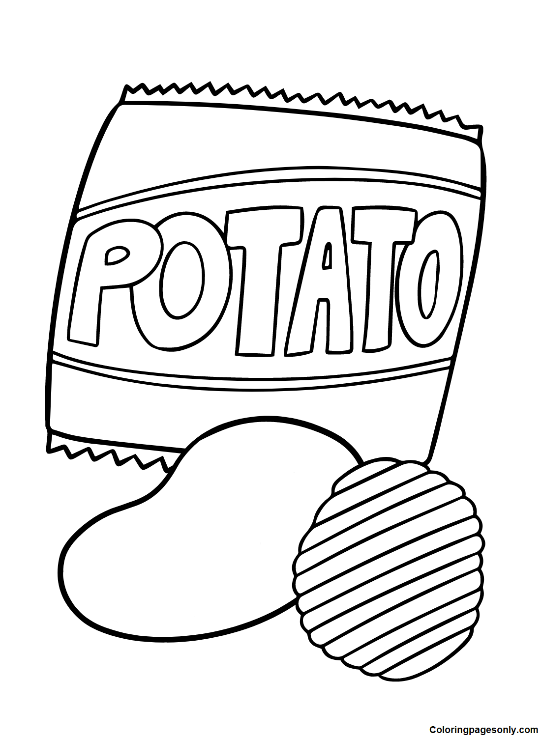 Chips und Kartoffeln von Potato