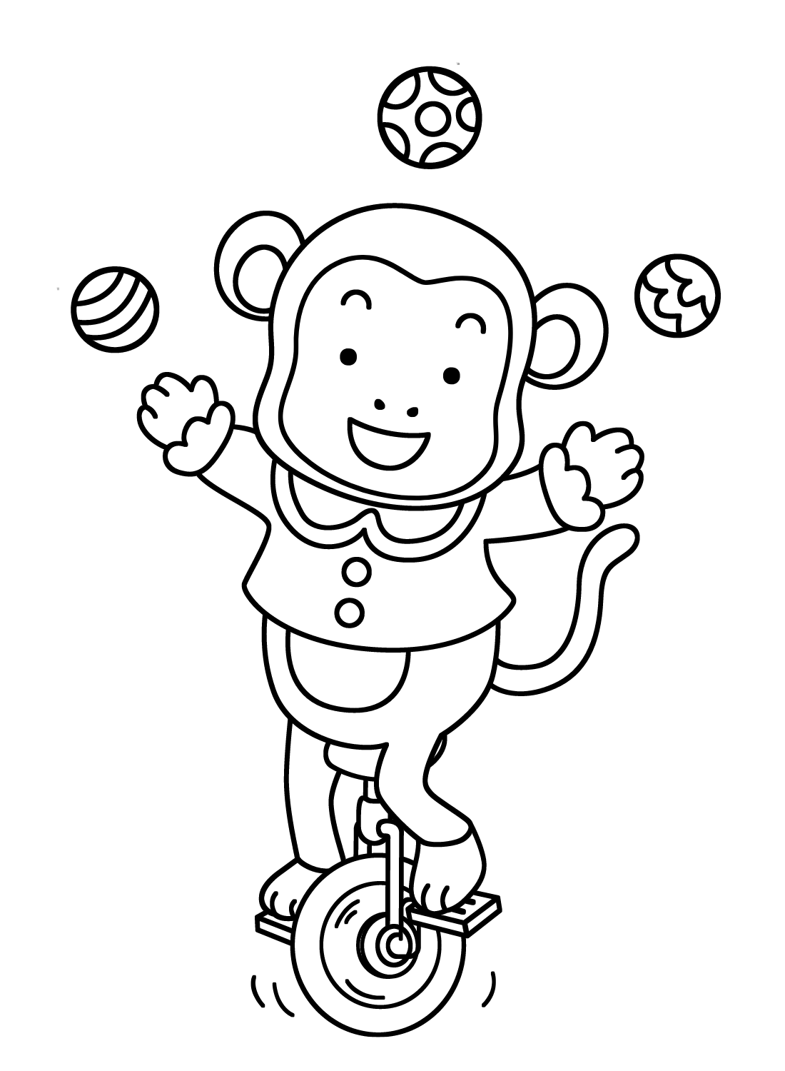 Мультфильм "Цирковая обезьяна" от Unicycle