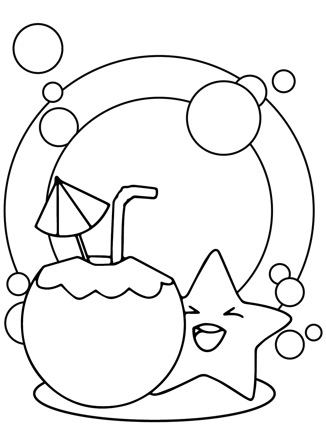 Coconut Images Coloring Page