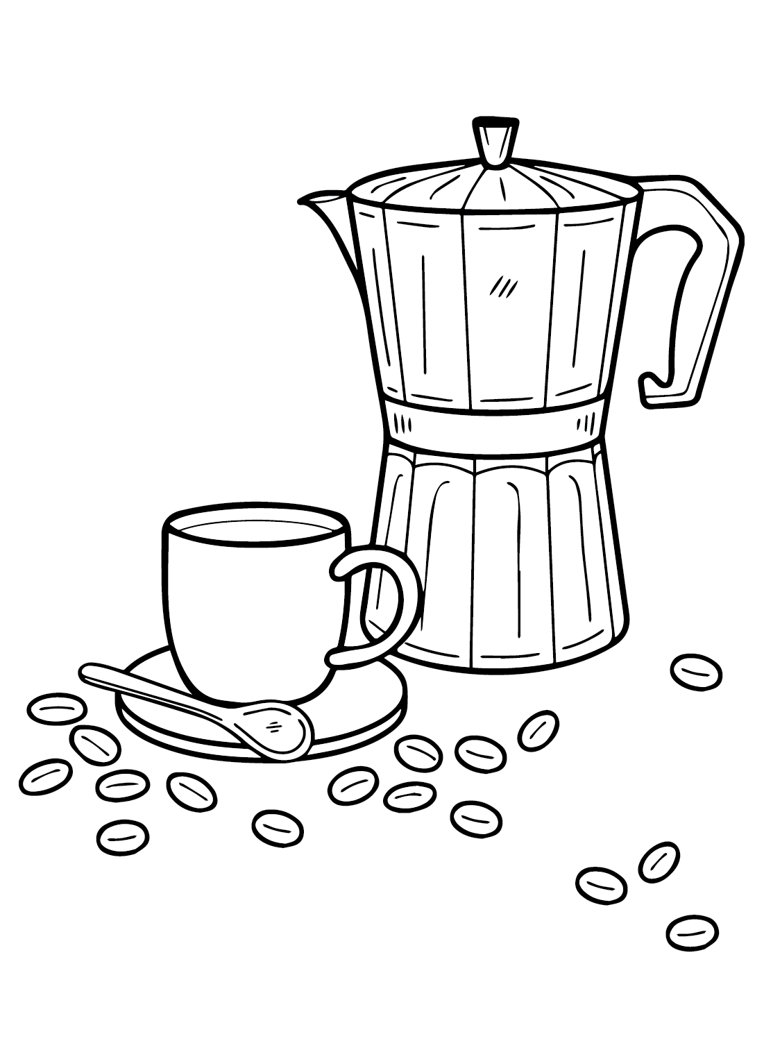 Coffee Images Coloring Pages