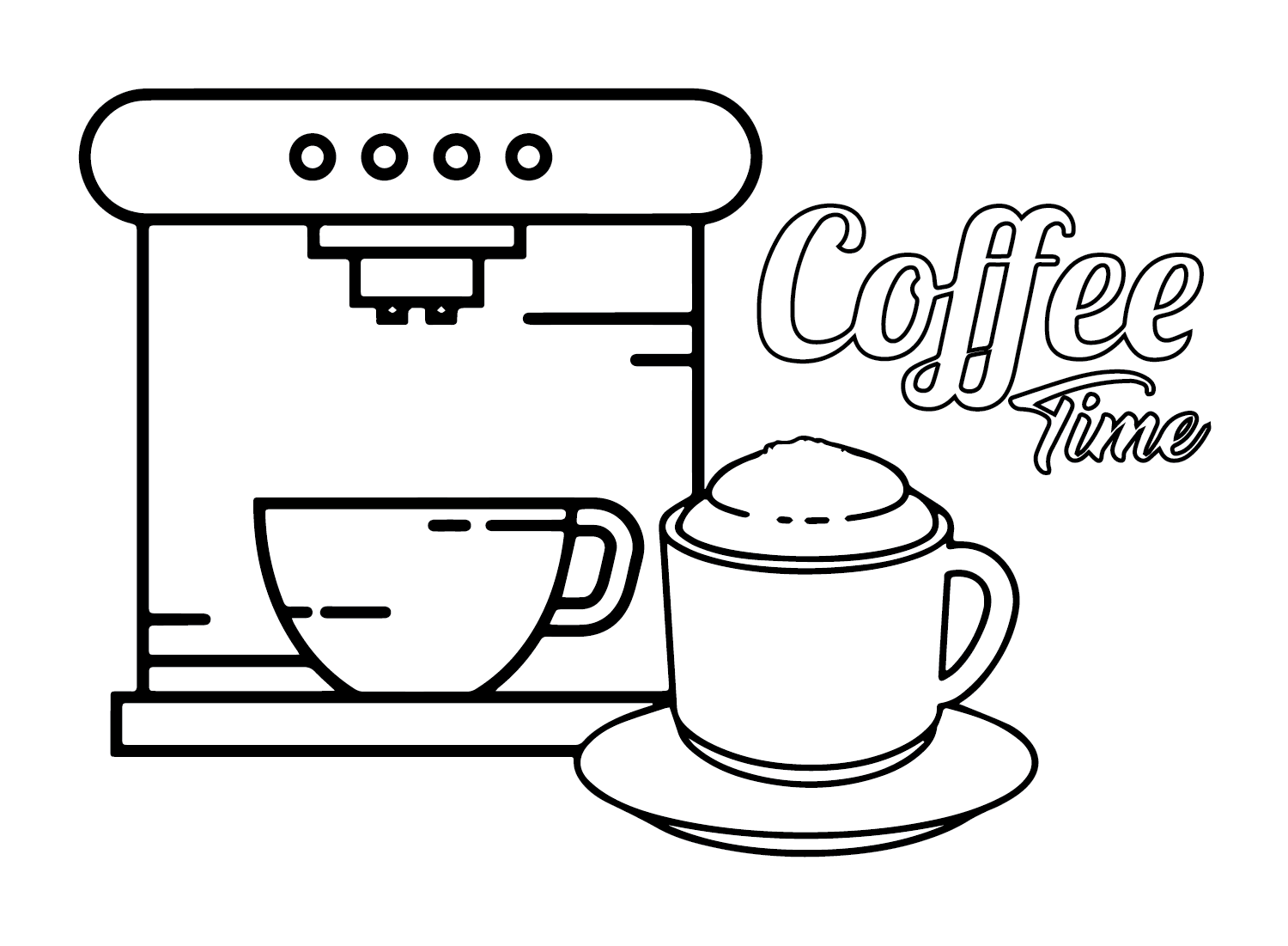 咖啡机从咖啡