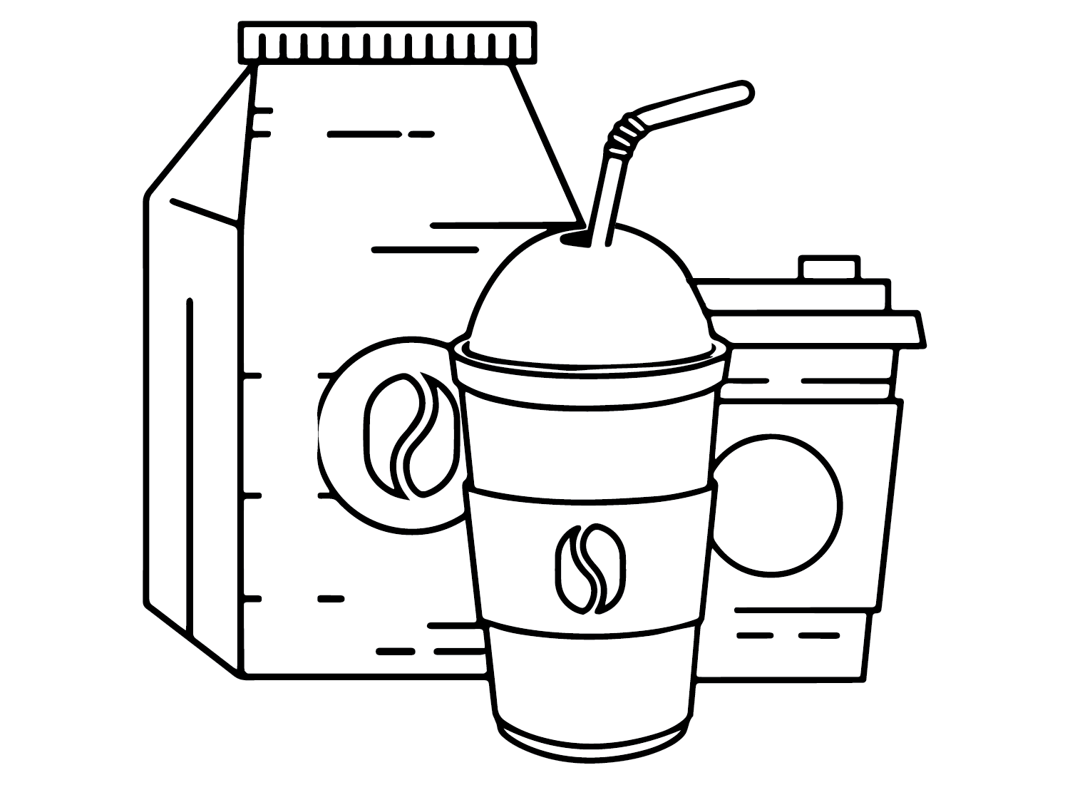 Coffee for Kids Coloring Pages