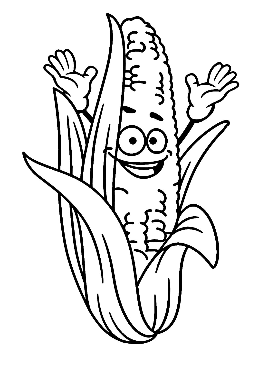 Desenho de milho de milho