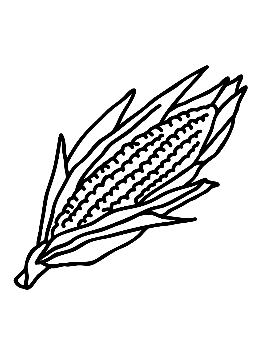 Бесплатная распечатка кукурузы из кукурузы