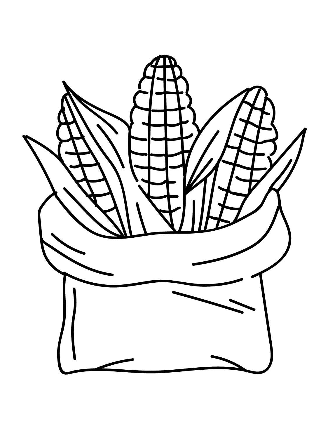 Кукурузный мешок из кукурузы