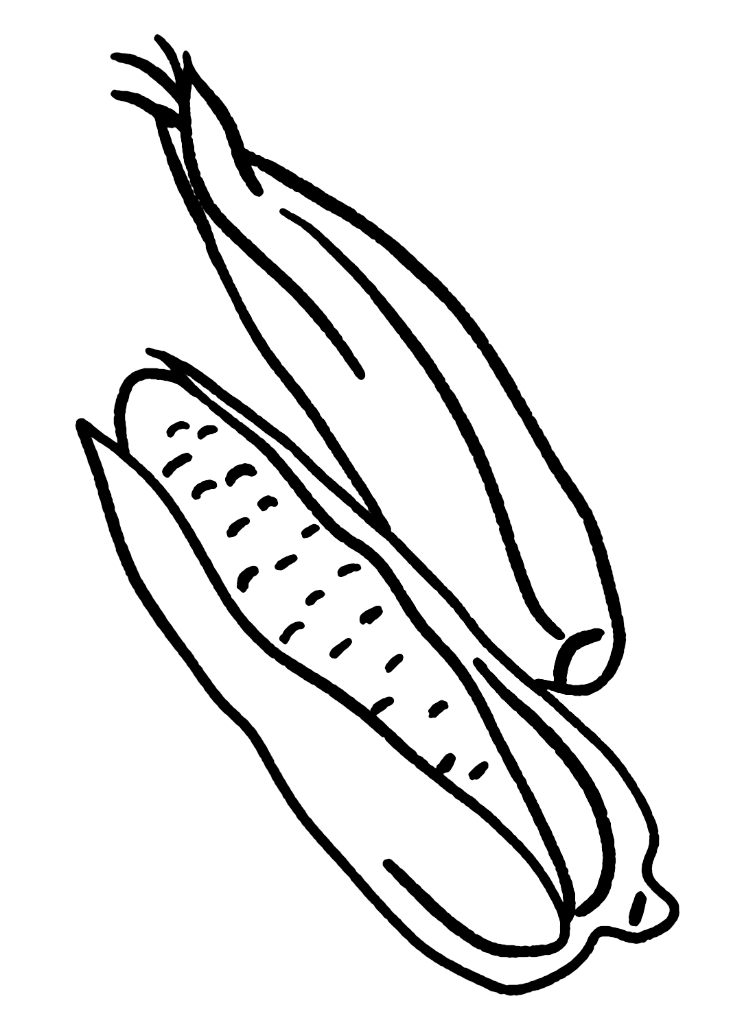 Likdoorns afdrukbaar vanuit maïs
