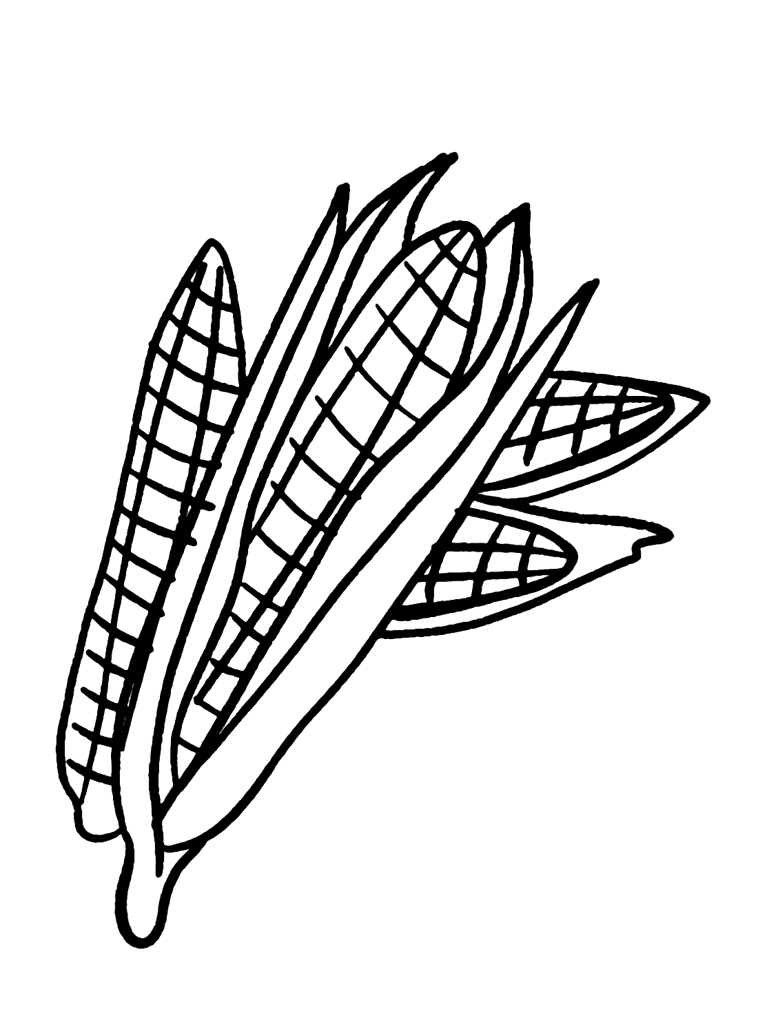 Corns Coloring Pages