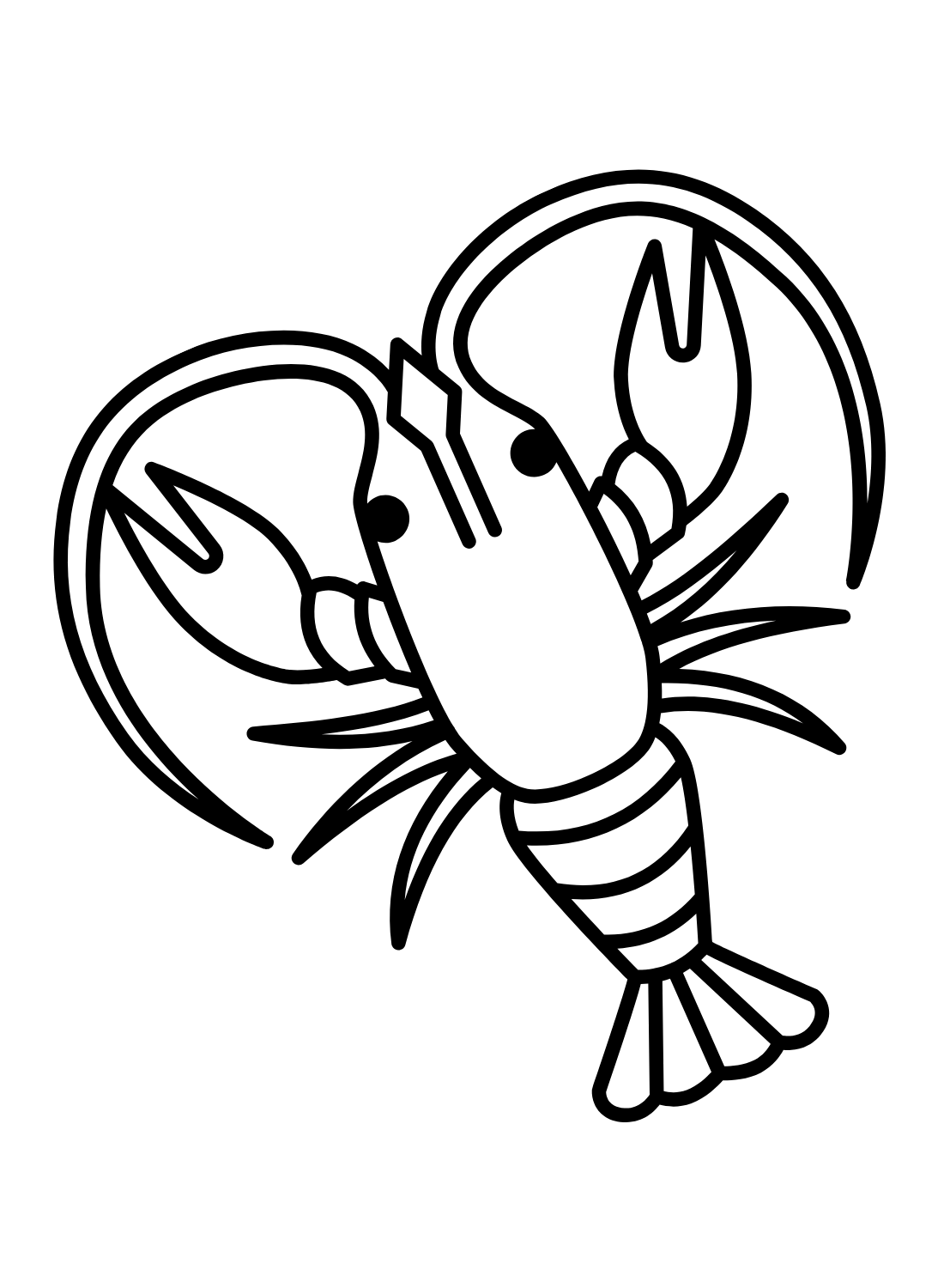 Crawfish color Sheets Coloring Page