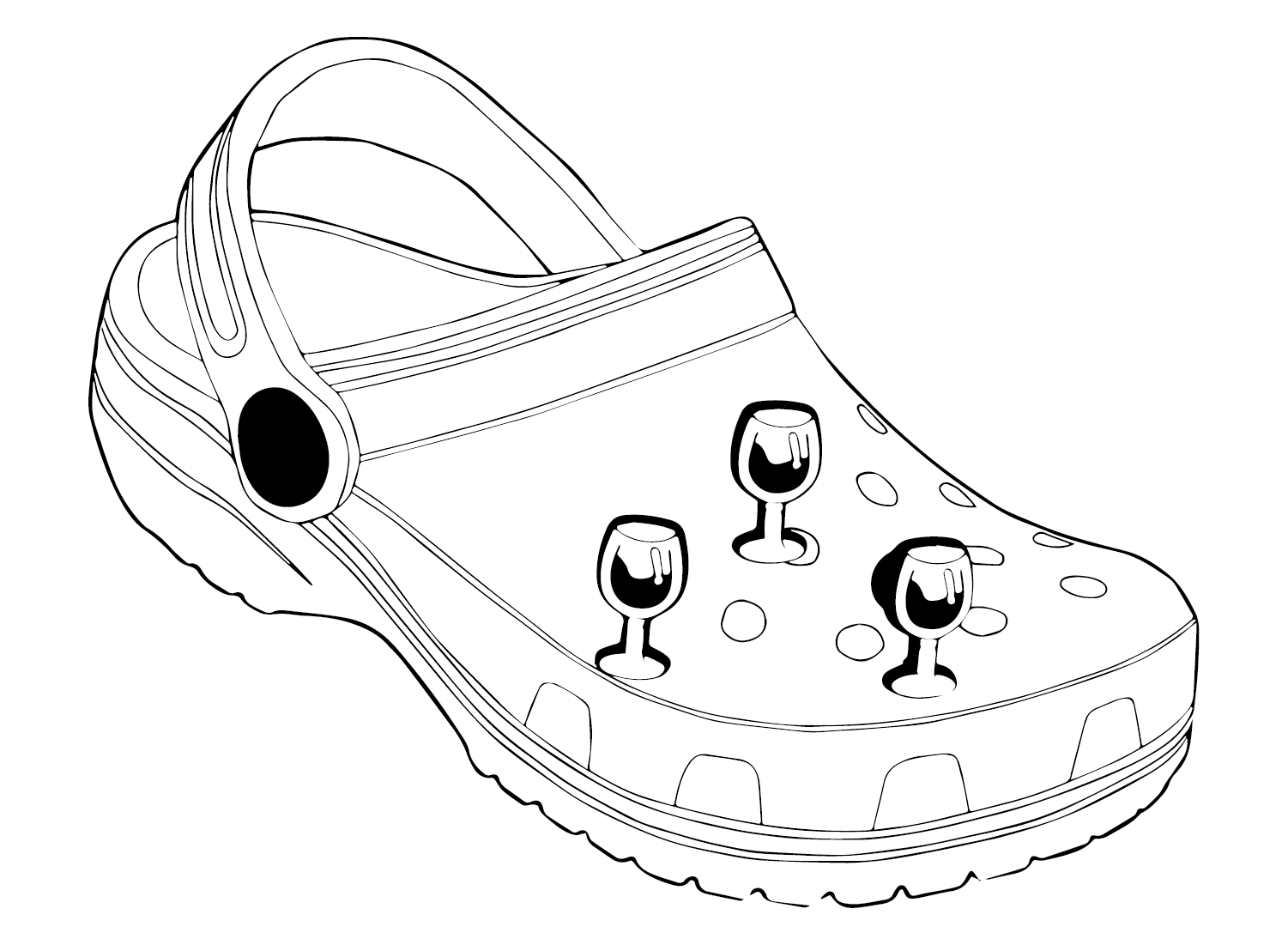 Crocs Drawing Coloring Pages Crocs Coloring Pages Coloring Pages 