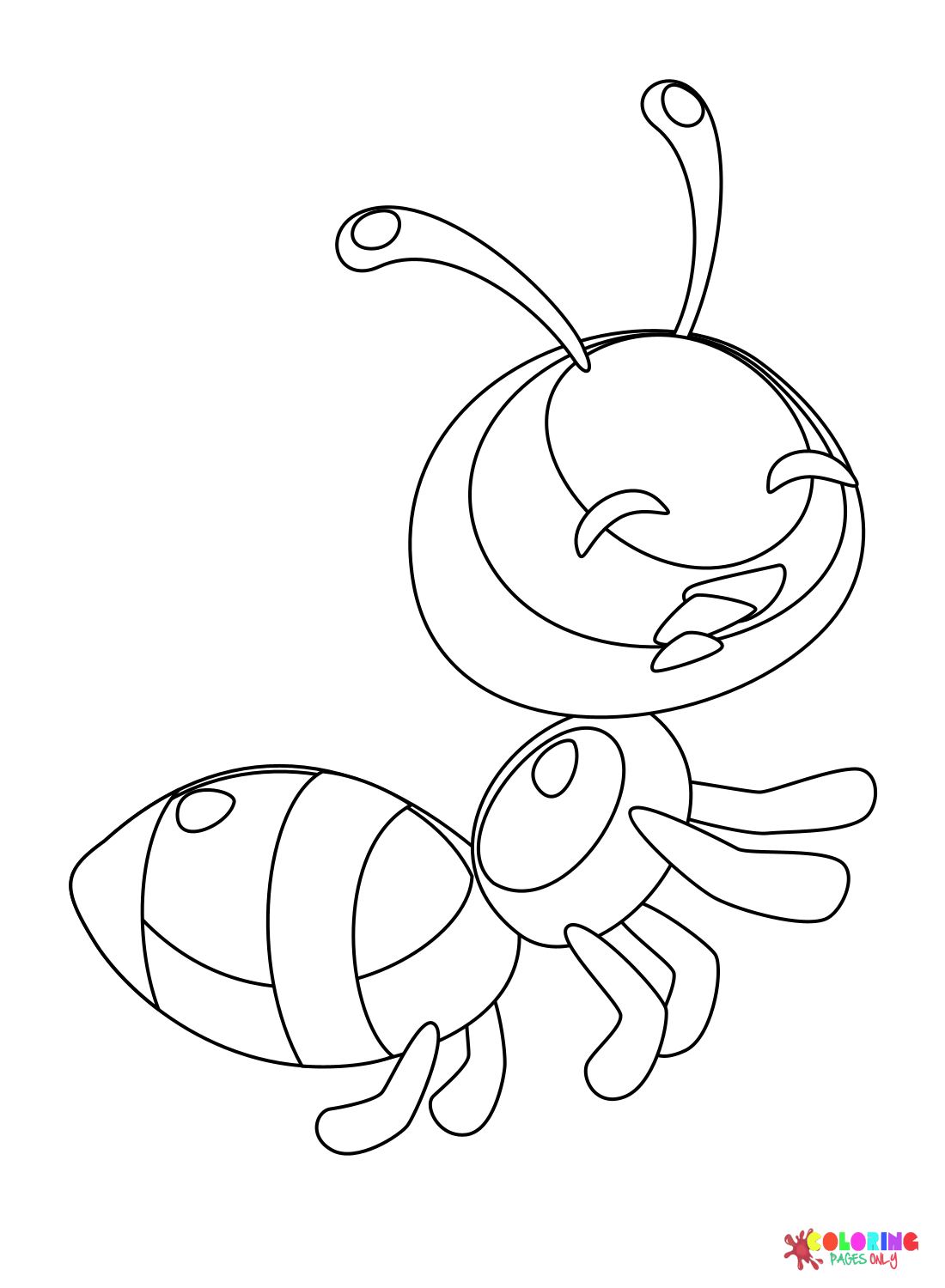Crying Ant Coloring Page