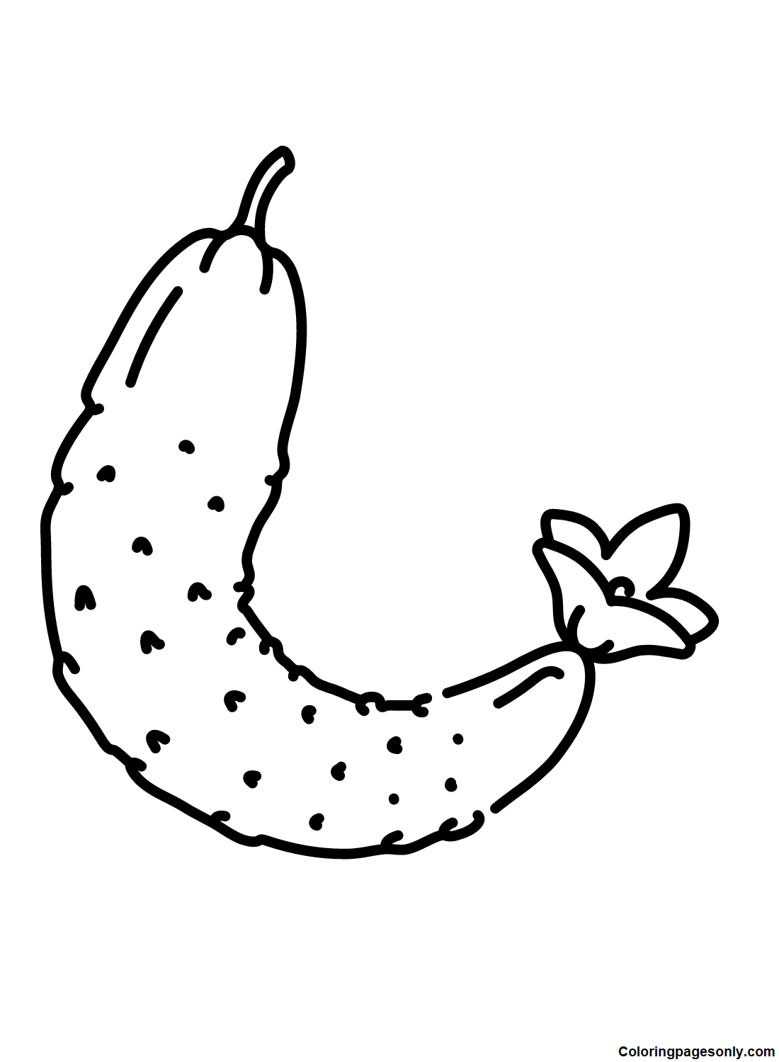 Cucumber Images Coloring Page