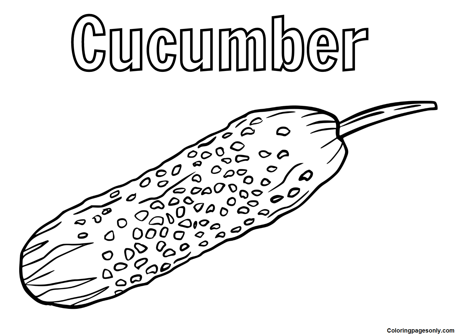 Cucumbers Printable Coloring Page Free Printable Coloring Pages cucumbers-printable-coloring-page-free-printable-coloring-pages