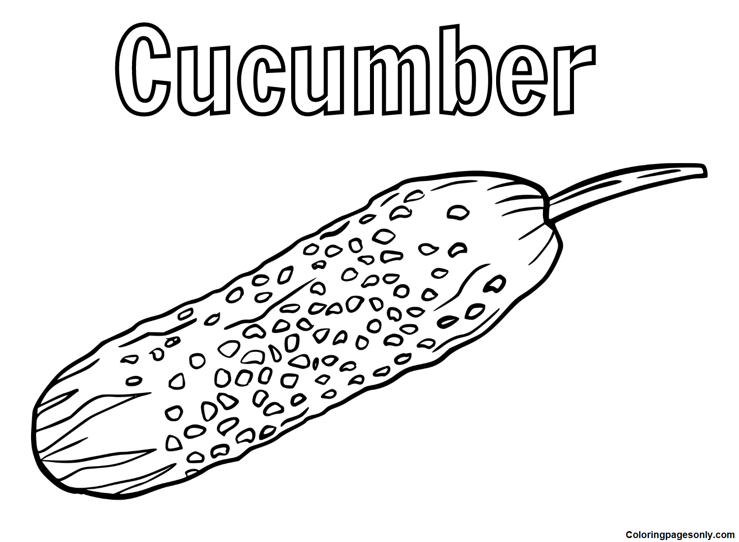 Gurke zum Ausdrucken von Cucumber