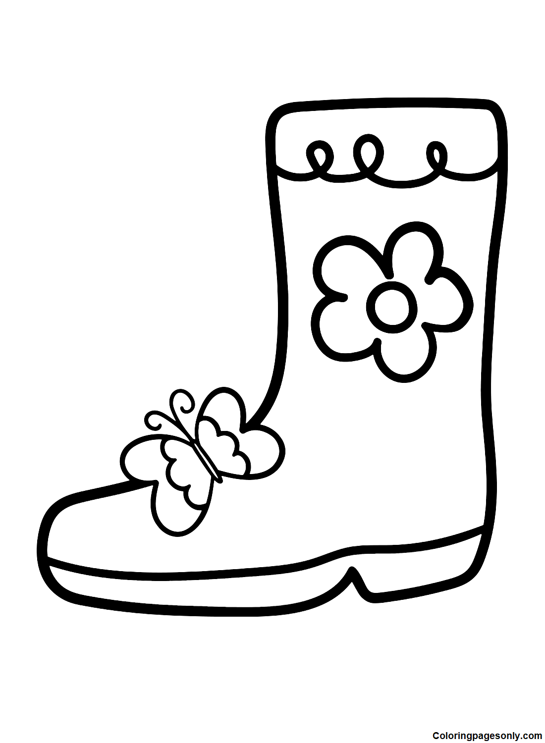 Botas fofas com flor da Boots