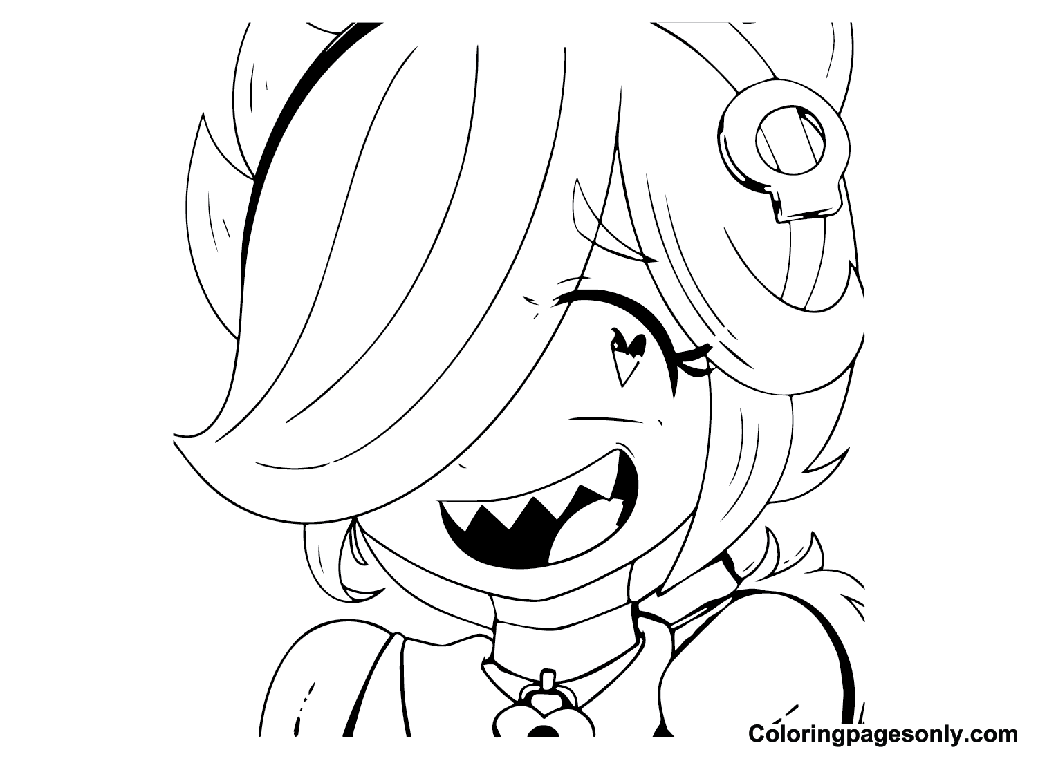Cute Colette Brawl Stars Coloring Pages