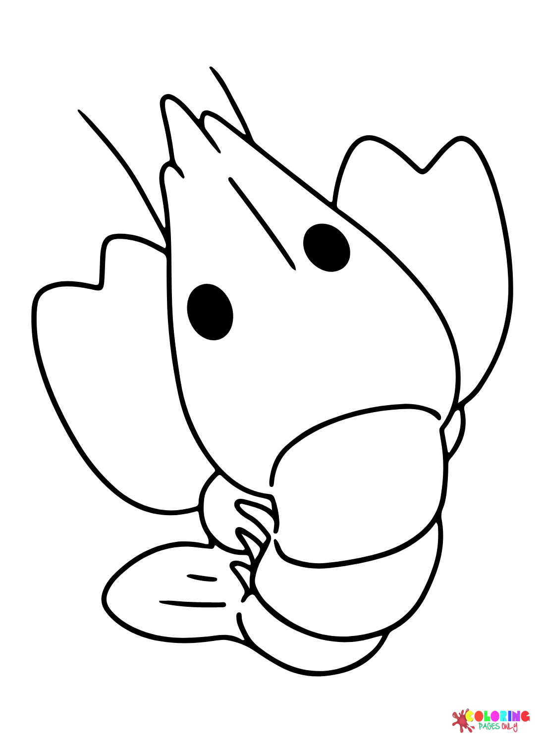 Cute Lobster Coloring Page