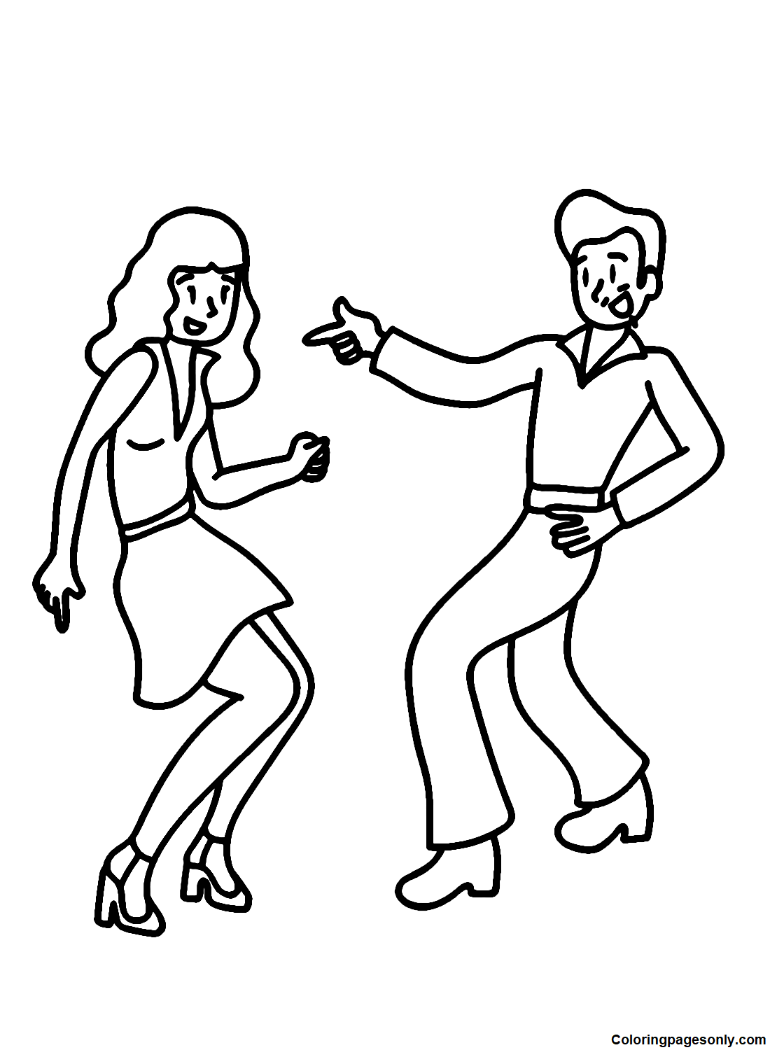 Tanzpaar vom Tanzen