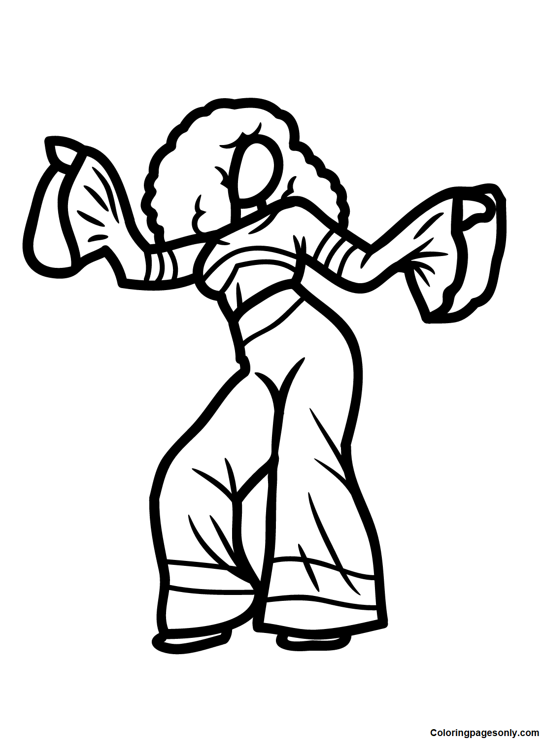 Disco Dance Coloring Pages