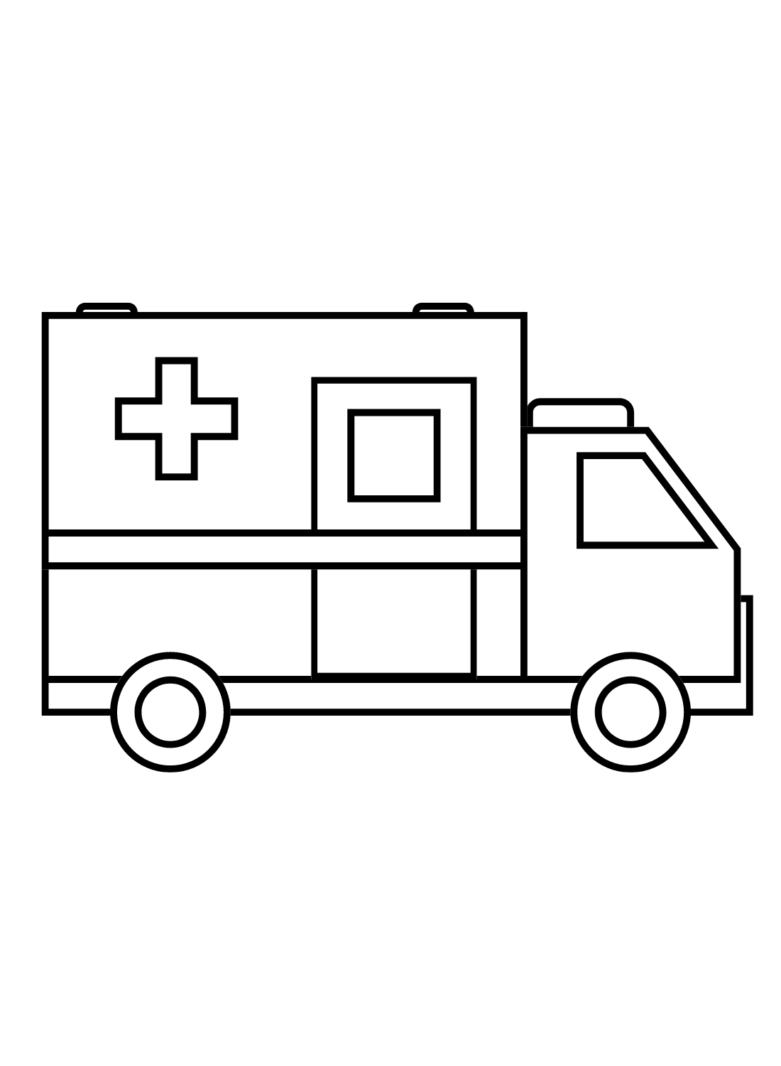 Zeichnen Sie Easy Ambulance aus Ambulance