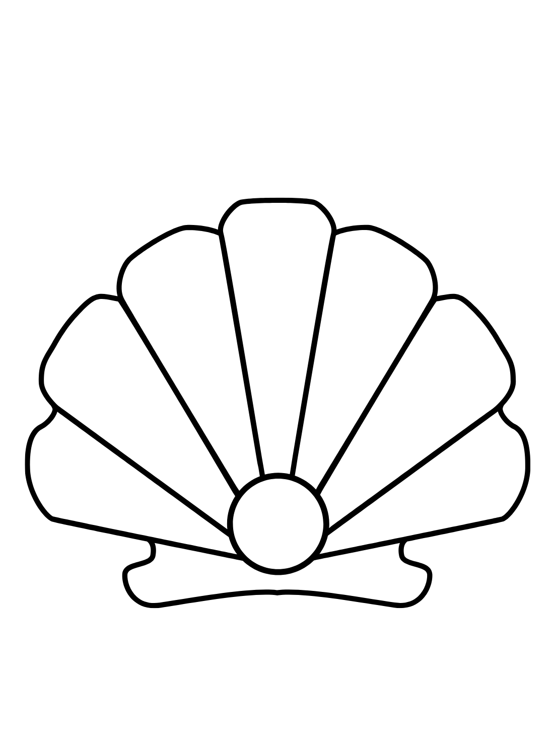 Draw Scallop Coloring Page