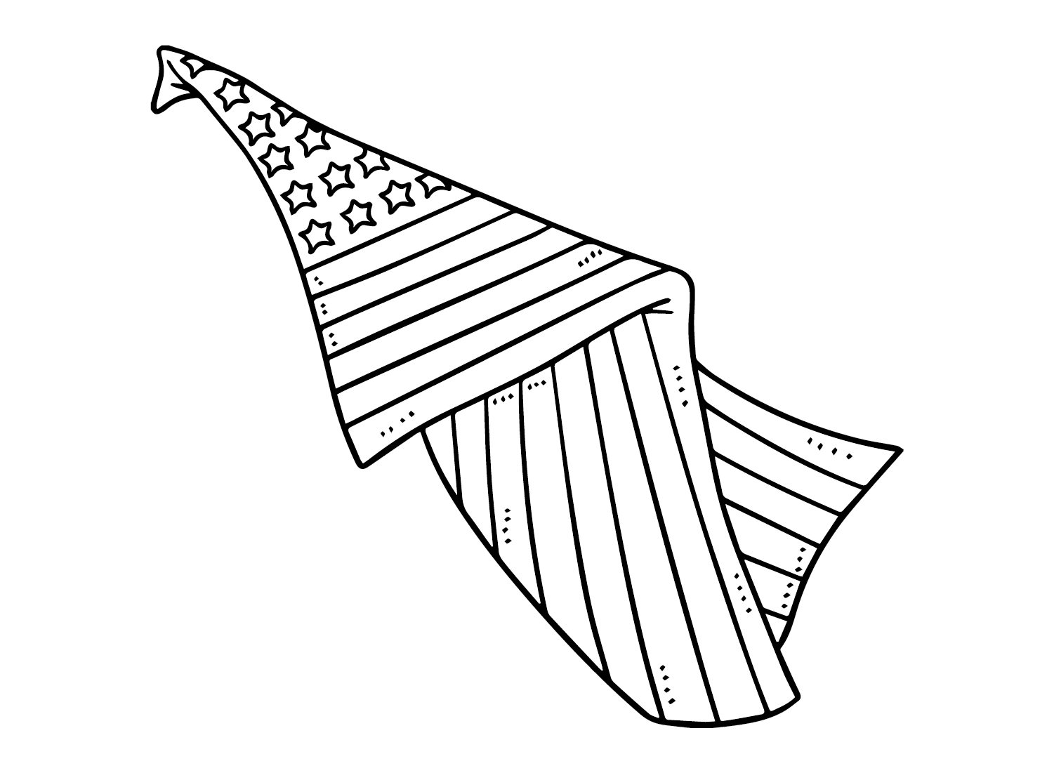 Drawing American Flag from American Flag