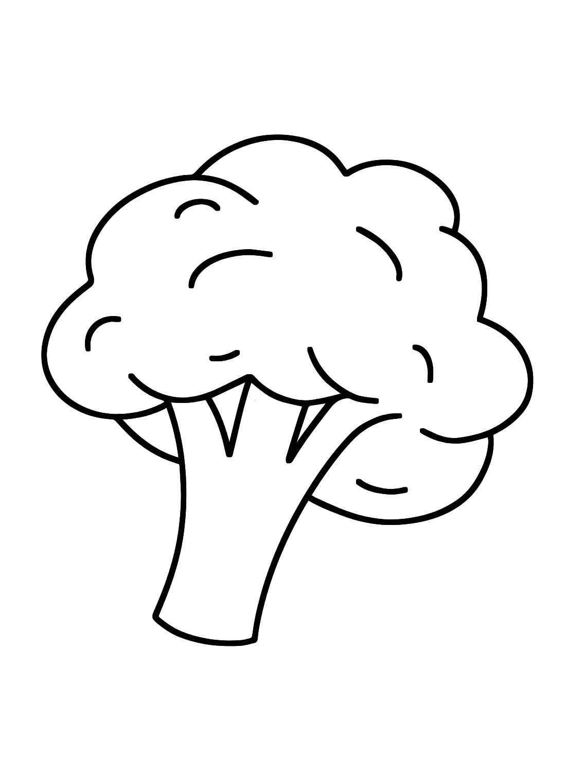 Drawing Broccoli Coloring Pages
