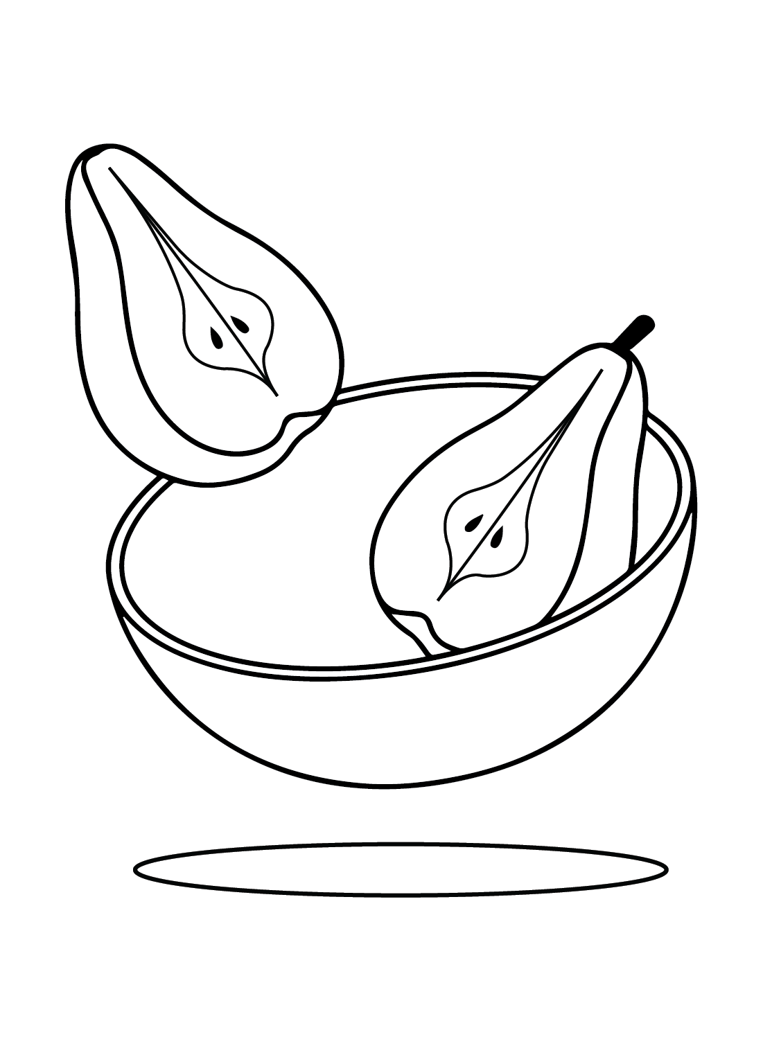 Dibujar peras a partir de peras