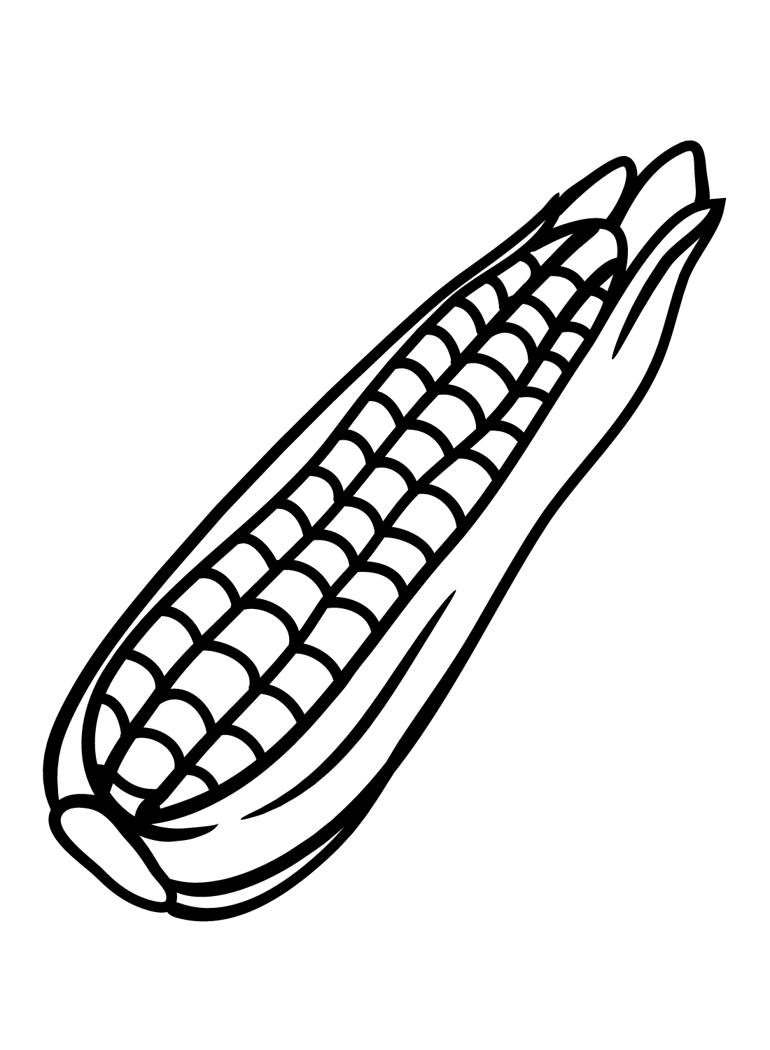 Desenho fácil de milho a partir de milho