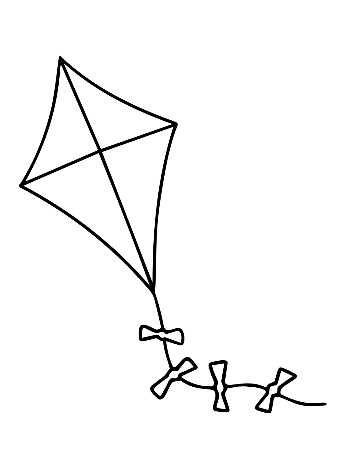 Kite Drawing For Kids