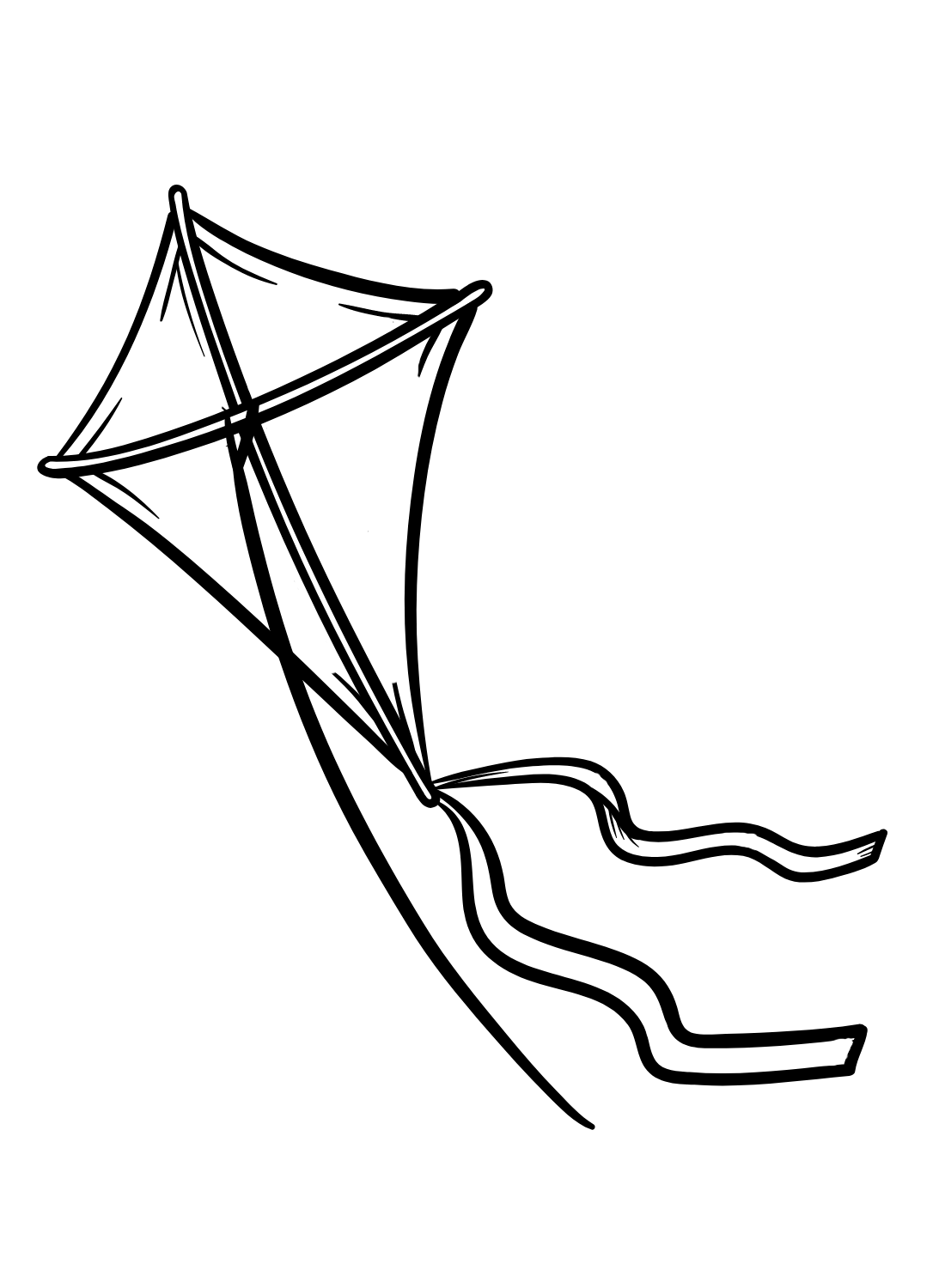 Flying Kite Coloring Page